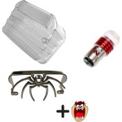 Resim Cg Çita Şeffaf Stop Camı+örümcek+stop Çakar Ampülü Kırmızı +hdiye Tzmnya Sticker 