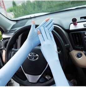 Resim Güneş Koruyucu Kolluk Yurt Dışından Gökyüzü Mavisi 