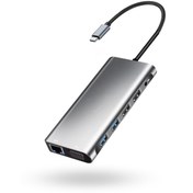 Resim ForWhat Büro Ev Ofis Cihazları için UsbC-12HUB Çift Hdmı 