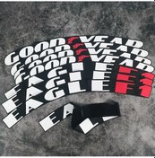 Resim Lastik Yazısı / Araba Lastik Yazısı / Tire Text Good Year Eagle 8 Li Set + Yapıştırıcı+zımpara 