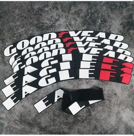 Resim Lastik Yazısı / Araba Lastik Yazısı / Tire Text Good Year Eagle 8 Li Set + Yapıştırıcı+zımpara 