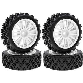 Resim Didadodo Tamiya Rc Araçlar İçin 72mm Lastik Tekerlek Seti 4 Adet Yüksek Performanslı Yedek Parça 