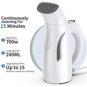 Resim Createtech El Tipi Taşınabilir Buharlı Ütü 140 C 240ml 700w 40sn Hızlı Isınma Ev Ofis Seyahat 