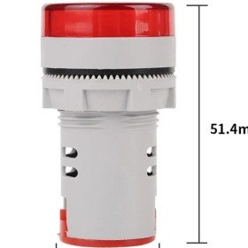 Resim Nexo LED Göstergeli Voltmetre Beyaz 22 mm 500 V 