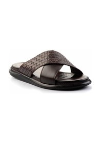 Resim Bambi Kahve Leather Erkek Terlik E04433045043 Kahve 