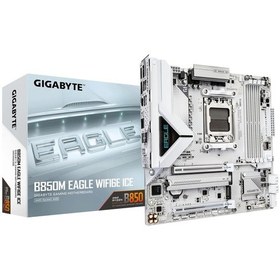 Resim Gigabyte B850m Eagle Wıfı6e Ice Am5 Ddr5 8200mhz Oc Matx Gaming Aaaa11gıg0049 