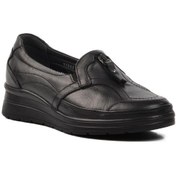 Resim Forelli 21311 Polına Siyah Kadın Hakiki Deri Ayakkabı-siyah Siyah 