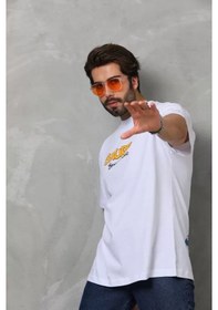 Resim Modi Green Soft Dokulu Unisex Günlük Stil Beyaz Arktik Seri Oversize Tişört Siyah 