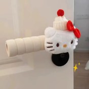 Resim 2pcs for hello kitty Doorknob Covers - Cute Anti-Collision & Anti-Static Wall Protectors with Pink Bow Design, Perfect for Bedroom & Living Room Decor, Contemporary Style, Plastic Material, Bedroom Decor | Playful Accessory | Durable Plastic, for Hello Kitty Accessories 