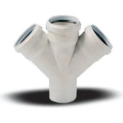 Resim Ege Yıldız 110X110X110 Pvc Çift Çatal 3,2 mm 