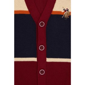 Resim U.s. Polo Assn. Erkek Çocuk Bordo Hırka (Triko) 50317116-VR014 