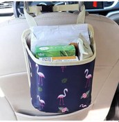 Resim Araba Koltuğu Arkası Çöp Kutusu, Araba Saklama Çantası, Koltuk Arkası Asılı Çanta, Çok Fonksiyonlu Saklama Çantası Kağıt Turna 