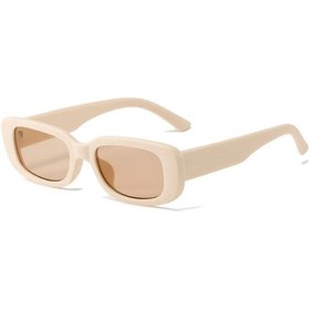 Resim Uyellow Moda Retro Kare Güneş Gözlüğü - Kadın Vintage Seyahat Parlama Önleyicimavi-gri51 Gri 