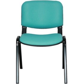 Resim Ofiscombin Ofis Büro Bekleme Misafir Çalışma Konferans Koltuğu Form Sandalye Turkuaz Deri 00047499866 