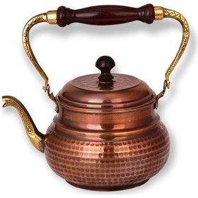 Resim Oksitli Bakır İtalyan Demlik Bakır 