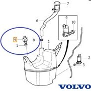 Resim ÖN CAM SU DEPOSU SEVİYE SENSÖRÜ S60/V60 2011- 