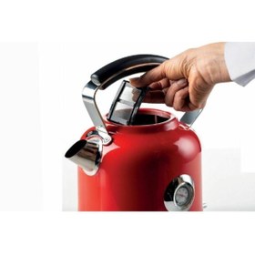 Resim Ariete Moderna Kettle 1,7 Litre Kırmızı Paslanmaz Çelik Otomatik Kapanma Özellikli Su Isıtıcı 