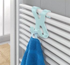 Resim ® Hang it Pratik Kolay Taşımabilir Havlupan 2 Kancalı Banyo Askısı 