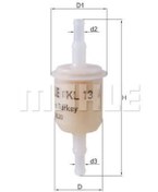 Resim MAHLE KL13OF UnIVersal Benzin Filtresi Tofas Uyumlu V.B 13321278272 82425649 (WE664836) 
