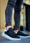 Resim Zerenyus ZRN-X500 Bağcıklı Casual Günlük Erkek Sneaker Siyah Beyaz 