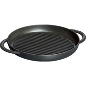 Resim STAUB Döküm Izgara Çift Kulp Siyah 26 Cm 
