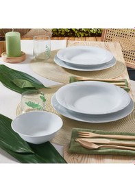 Resim Güral Soprano 18 Parça 6 Kişilik Rölyefli Yemek Takımı 4858621 