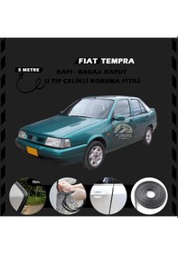 Resim Fiat Tempra Oto Araç Kapı Koruma Fitili 5 Metre Parlak Siyah Renk 