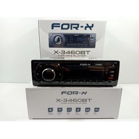 Resim For-x Teyp – For-X X-3460BT 4X60W Çift Amfi ve Bluetoothlu 7 Renk Oto Teyp 