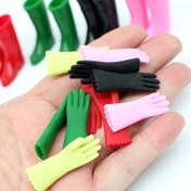 Resim 1 Çift Kırmızı Renkli Gerçekçi Minyatür Plastik Temizlik Eldiveni Modelleri - Mutfak Dekoru & DIY El İşleri İçin Mükemmel, İdeal Hediye, Mutfak Aksesuarları 