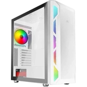 Resim Powerboost VK-G3701W 4-Rgb Fanlı Gamıng Mıd-Tower Pc Kasası Beyaz 