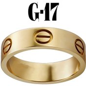 Resim X-Lady Accessories Düz Yüzük Gold Renk 17 Numara Çok Renkli 