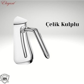 Resim 1,5 Lt. Alya Çelik Kulplu Tek Demlik Çelik 