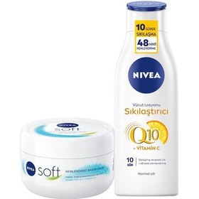 Resim Nivea Soft 300 ML + Q10 Sıkılaştırıcı Vücut Losyonu 250 ML 