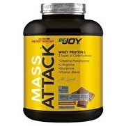 Resim Mass Attack® Whey Protein & 2 Tip Karbonhidrat 3000gr Çikolata 30 Servis. 