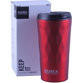 Resim Arabica 350ML Prizma Çelik Termos-Kırmızı 