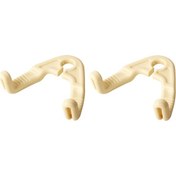 Resim 1paır Gizli Araba Başlık Depolama Kancaları Araba Koltuk Kancası Bej 