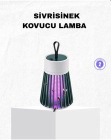 Resim Şarjlı Mor Işıklı Sivrisinek Öldürücü Lamba Sessiz Ve Kimyasal İçermez 