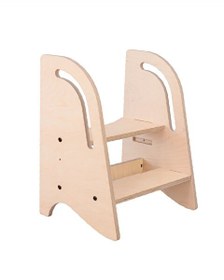 Resim Mamatoyz Step In High Mini Çok Amaçlı Ahşap Açık Kahverengi Çocuk Basamağı 