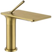 Resim Fontana FJ-5012 Lavabo Bataryası Fırçalanmış Altın 