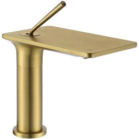 Resim Fontana FJ-5012 Lavabo Bataryası Fırçalanmış Altın 