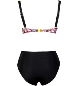 Resim Endeep Beria Kadın Pembe Geometrik Desenli Toparlayıcı Askılı Bikini Takımı Pembe 