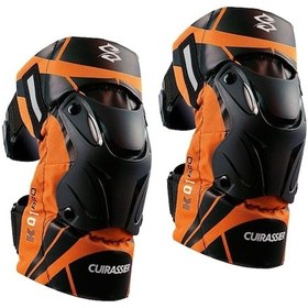 Resim Jokmae 2x Motosiklet Diz Pedi K01-3 Motokros Yarış Reflektörlü Turuncu Yeşil Diğer 