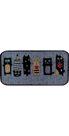 Resim Desenli Kedi Kumu Paspası 60 x 120 cm 