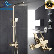 Resim OEM Banyo Bataryası Duş Seti Mat Gold Özel Seri Yeni Model 7 Yıl Garantili Ithal 