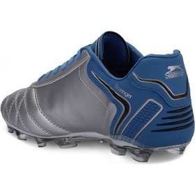 Resim Slazenger HUGO KR Erkek Halı Saha Gri / Mavi Futbol Ayakkabısı 