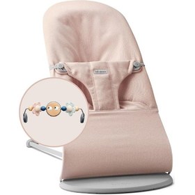 Resim Babybjörn Balance Bliss Ana Kucağı Woven Melange Oyuncaklı / Light Pink 