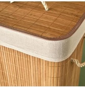 Resim Bella Maison Fonte Bambu Çamaşır Sepeti Naturel (40X30X61 Cm) 