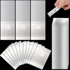 Resim Manikür Tırnak Sökücü Alüminyum Folyo Emici Ped ile 50 adet / 100 adet / 400 adet Aseton Sıvısı Dahil Değildir 