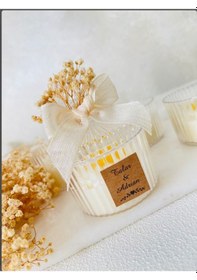 Resim Bernami Vazo Pinterest Papatyalı Mum - Söz Nişan - Nikah - Bebek Hediyeliği - 20 Adet Diğer 