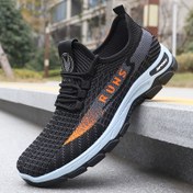 Resim Erkek Nefes Alabilen Mesh Koşu Ayakkabıları, Tüm Mevsimler İçin Hafif Atletik Sneakerlar, Rahat Spor Sokak Stili, Kaydırmaz Bağcıklı, Yuvarlak Burun, Suni Taban, Kumaş Tabanlık ve Astar, Yürüyüş, Günlük Giyim ve Egzersiz İçin İdeal - Bahar/Sonbahar Koleksiyonu 